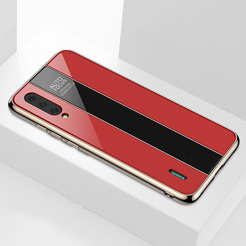 Custodia Silicone Specchio Laterale Cover T01 per Xiaomi Mi A3 Rosso