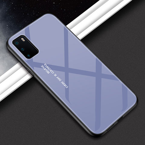 Custodia Silicone Specchio Laterale Sfumato Arcobaleno Cover H02 per Huawei Honor View 30 Pro 5G Grigio