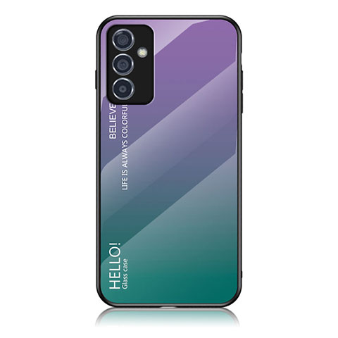 Custodia Silicone Specchio Laterale Sfumato Arcobaleno Cover LS1 per Samsung Galaxy A15 4G Multicolore
