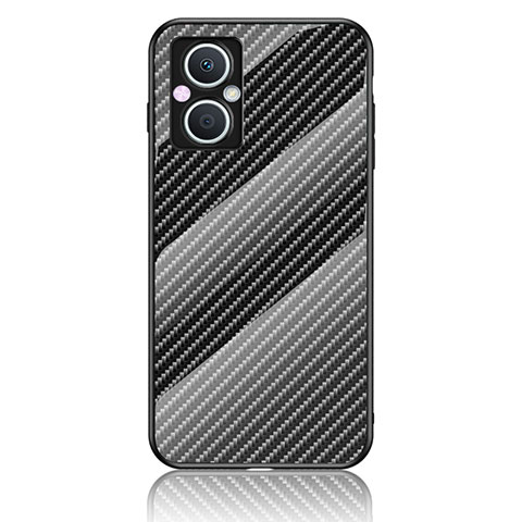 Custodia Silicone Specchio Laterale Sfumato Arcobaleno Cover LS2 per OnePlus Nord N20 5G Nero