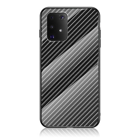 Custodia Silicone Specchio Laterale Sfumato Arcobaleno Cover LS2 per Samsung Galaxy S10 Lite Nero