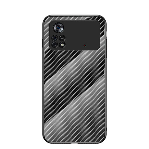 Custodia Silicone Specchio Laterale Sfumato Arcobaleno Cover LS2 per Xiaomi Redmi Note 11E Pro 5G Nero