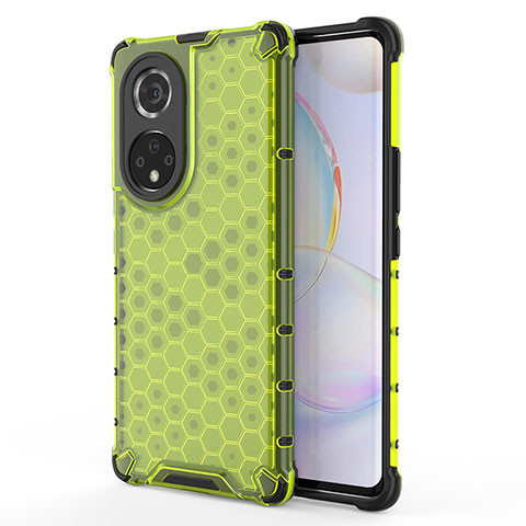 Custodia Silicone Trasparente Laterale 360 Gradi Cover AM1 per Huawei Honor 50 Pro 5G Verde