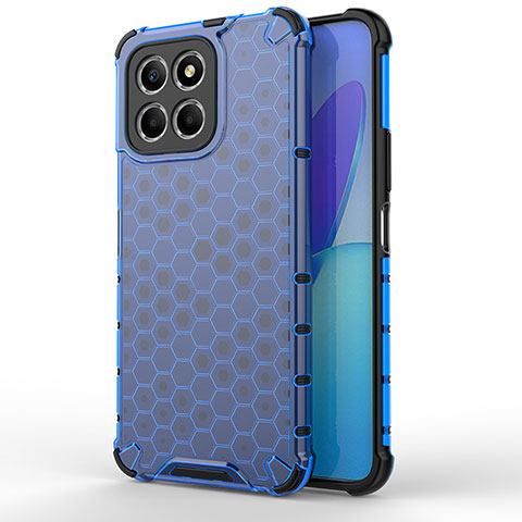 Custodia Silicone Trasparente Laterale 360 Gradi Cover AM1 per Huawei Honor X6 5G Blu