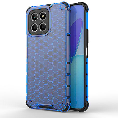 Custodia Silicone Trasparente Laterale 360 Gradi Cover AM1 per Huawei Honor X6S Blu