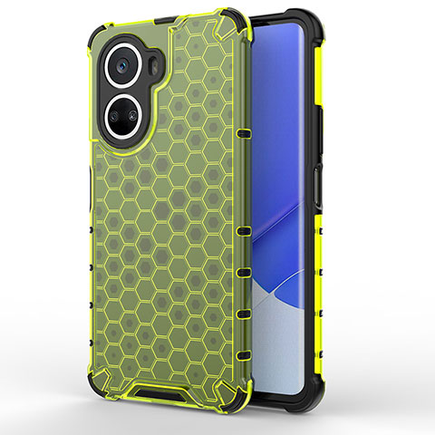 Custodia Silicone Trasparente Laterale 360 Gradi Cover AM1 per Huawei Nova 10 SE Verde