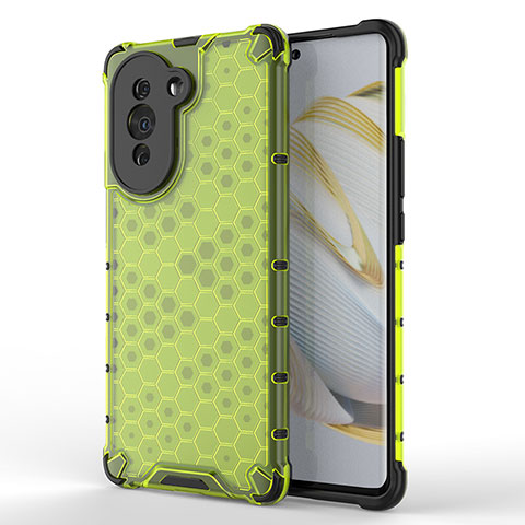 Custodia Silicone Trasparente Laterale 360 Gradi Cover AM1 per Huawei Nova 10 Verde