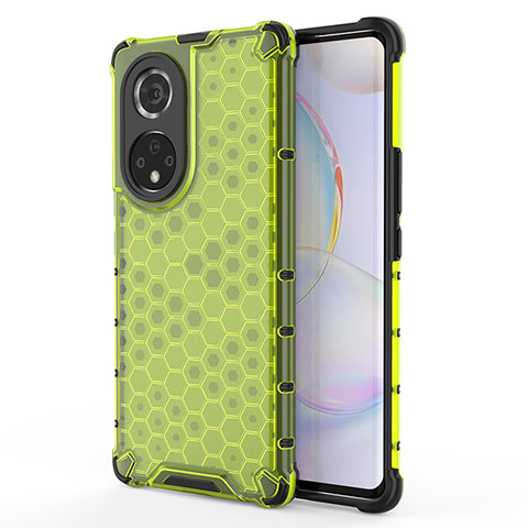 Custodia Silicone Trasparente Laterale 360 Gradi Cover AM1 per Huawei Nova 9 Pro Verde