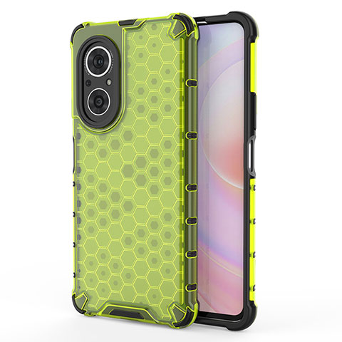 Custodia Silicone Trasparente Laterale 360 Gradi Cover AM1 per Huawei Nova 9 SE Verde