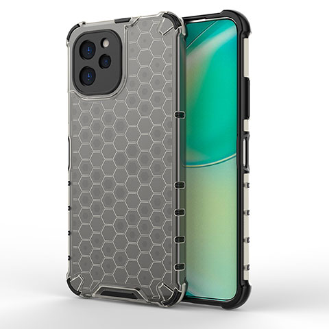 Custodia Silicone Trasparente Laterale 360 Gradi Cover AM1 per Huawei Nova Y61 Nero