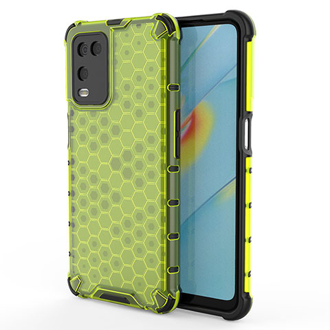 Custodia Silicone Trasparente Laterale 360 Gradi Cover AM1 per Oppo A54 4G Verde