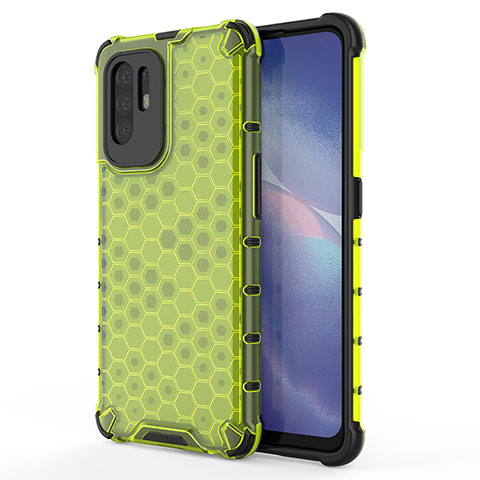 Custodia Silicone Trasparente Laterale 360 Gradi Cover AM1 per Oppo A94 5G Verde