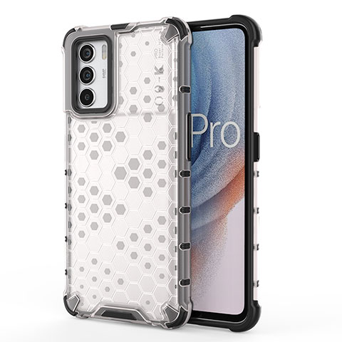 Custodia Silicone Trasparente Laterale 360 Gradi Cover AM1 per Oppo K9 Pro 5G Bianco