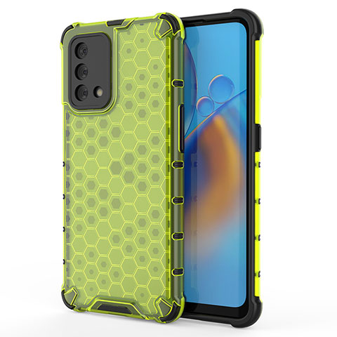 Custodia Silicone Trasparente Laterale 360 Gradi Cover AM1 per Oppo Reno6 Lite Verde