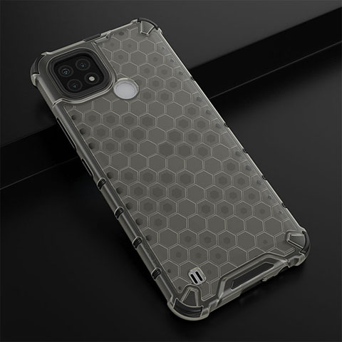 Custodia Silicone Trasparente Laterale 360 Gradi Cover AM1 per Realme C21 Nero