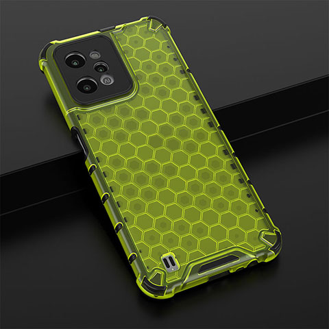 Custodia Silicone Trasparente Laterale 360 Gradi Cover AM1 per Realme C31 Verde