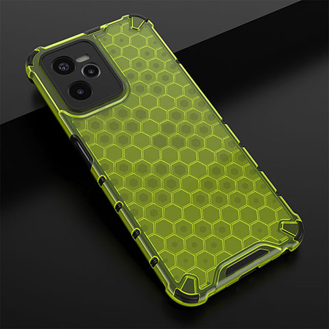 Custodia Silicone Trasparente Laterale 360 Gradi Cover AM1 per Realme C35 Verde