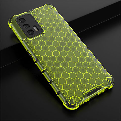 Custodia Silicone Trasparente Laterale 360 Gradi Cover AM1 per Realme GT Master 5G Verde