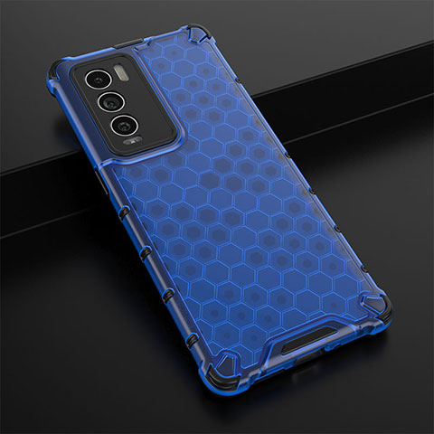 Custodia Silicone Trasparente Laterale 360 Gradi Cover AM1 per Realme GT Master Explorer 5G Blu