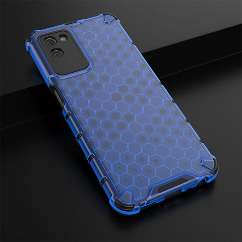 Custodia Silicone Trasparente Laterale 360 Gradi Cover AM1 per Realme V11 5G Blu