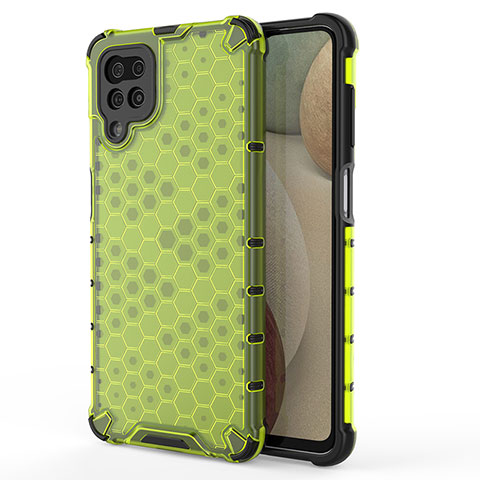 Custodia Silicone Trasparente Laterale 360 Gradi Cover AM1 per Samsung Galaxy A12 5G Verde