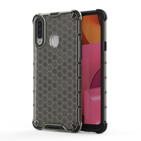 Custodia Silicone Trasparente Laterale 360 Gradi Cover AM1 per Samsung Galaxy A20s Nero