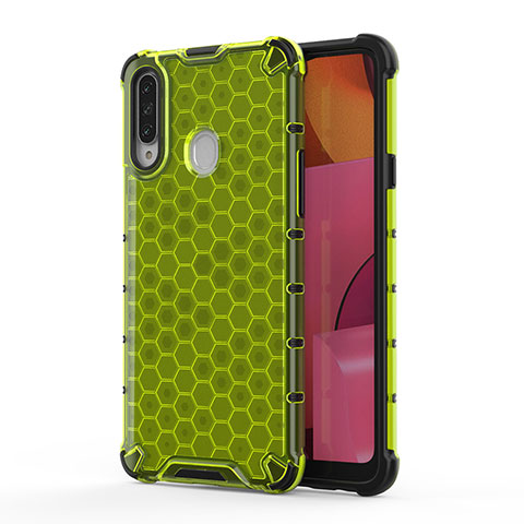 Custodia Silicone Trasparente Laterale 360 Gradi Cover AM1 per Samsung Galaxy A20s Verde