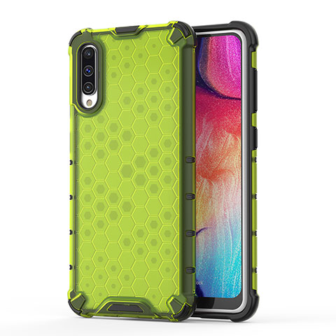 Custodia Silicone Trasparente Laterale 360 Gradi Cover AM1 per Samsung Galaxy A30S Verde