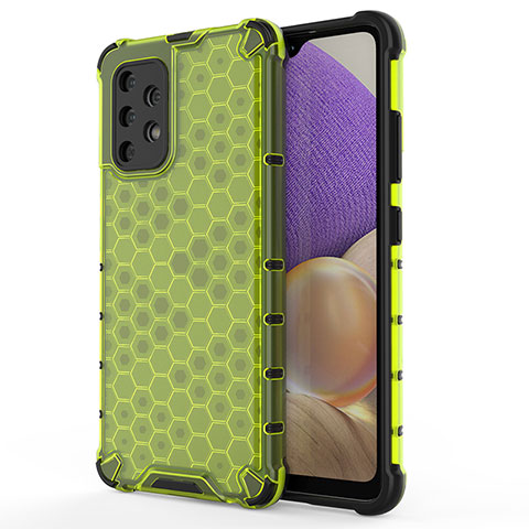 Custodia Silicone Trasparente Laterale 360 Gradi Cover AM1 per Samsung Galaxy A32 4G Verde