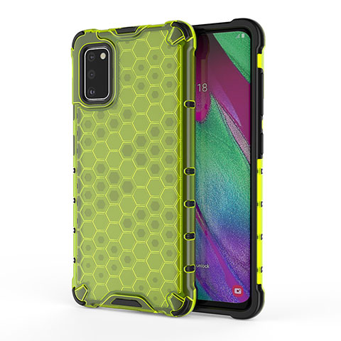 Custodia Silicone Trasparente Laterale 360 Gradi Cover AM1 per Samsung Galaxy A41 Verde