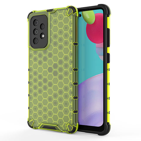 Custodia Silicone Trasparente Laterale 360 Gradi Cover AM1 per Samsung Galaxy A52 4G Verde