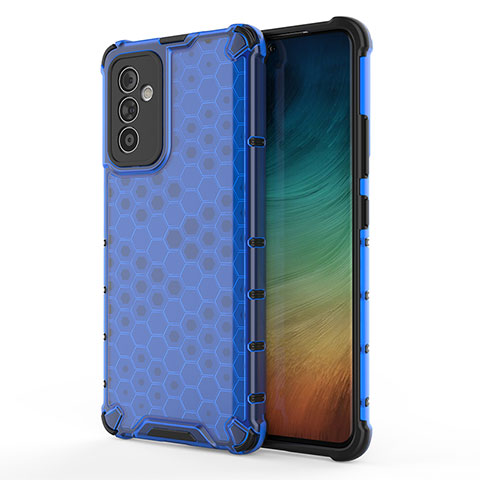 Custodia Silicone Trasparente Laterale 360 Gradi Cover AM1 per Samsung Galaxy A54 5G Blu