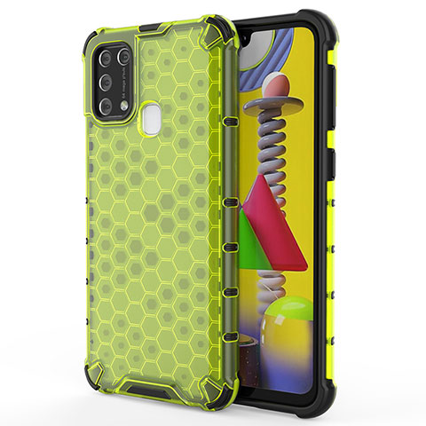 Custodia Silicone Trasparente Laterale 360 Gradi Cover AM1 per Samsung Galaxy M31 Verde