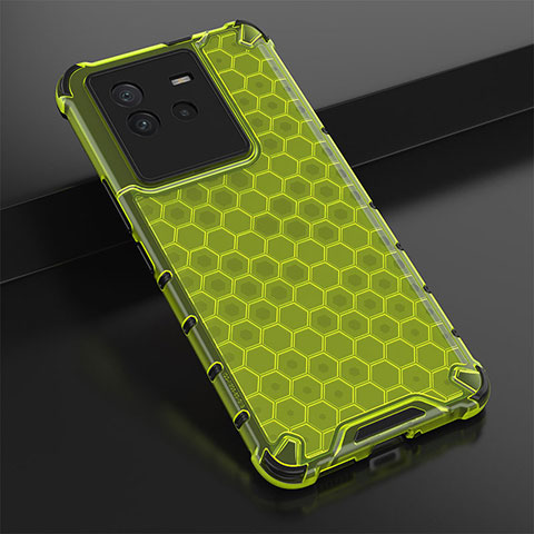 Custodia Silicone Trasparente Laterale 360 Gradi Cover AM1 per Vivo iQOO Neo6 5G Verde