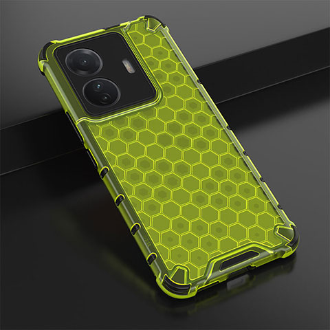 Custodia Silicone Trasparente Laterale 360 Gradi Cover AM1 per Vivo T1 5G Verde