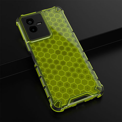 Custodia Silicone Trasparente Laterale 360 Gradi Cover AM1 per Vivo T2x 5G Verde