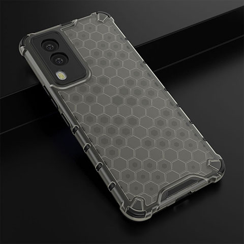 Custodia Silicone Trasparente Laterale 360 Gradi Cover AM1 per Vivo V21e 5G Nero