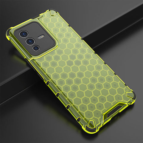 Custodia Silicone Trasparente Laterale 360 Gradi Cover AM1 per Vivo V23 Pro 5G Verde