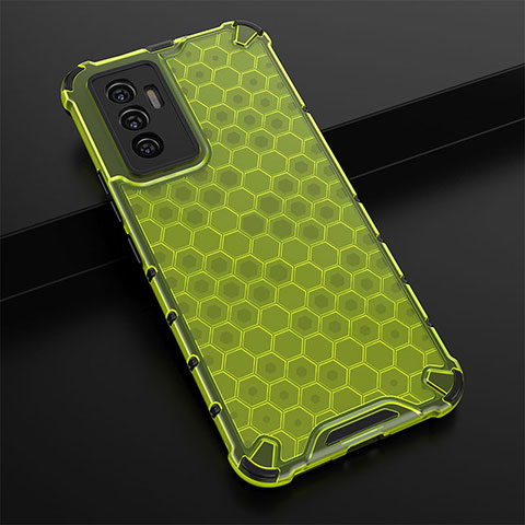 Custodia Silicone Trasparente Laterale 360 Gradi Cover AM1 per Vivo V23e 5G Verde