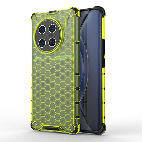 Custodia Silicone Trasparente Laterale 360 Gradi Cover AM1 per Vivo X90 Pro+ Plus 5G Verde