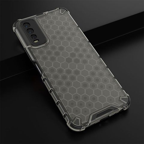 Custodia Silicone Trasparente Laterale 360 Gradi Cover AM1 per Vivo Y11s Nero