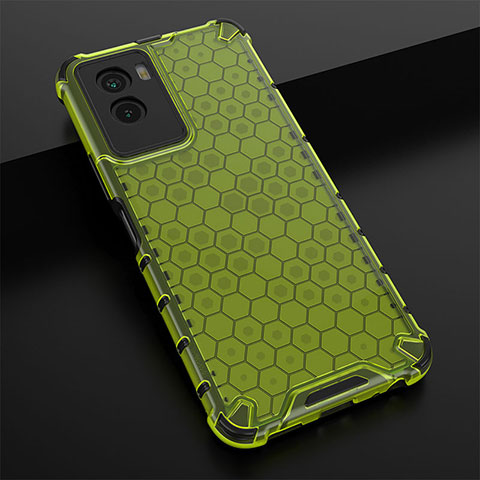 Custodia Silicone Trasparente Laterale 360 Gradi Cover AM1 per Vivo Y55s (2021) Verde