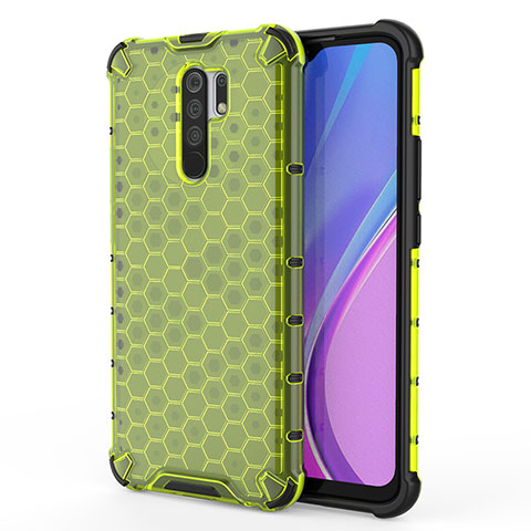 Custodia Silicone Trasparente Laterale 360 Gradi Cover AM1 per Xiaomi Poco M2 Verde