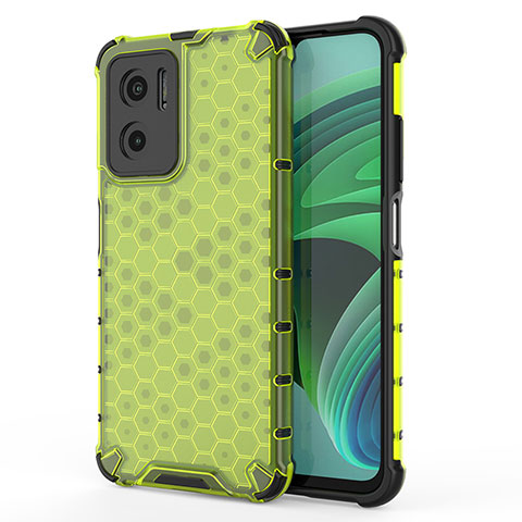 Custodia Silicone Trasparente Laterale 360 Gradi Cover AM1 per Xiaomi Redmi 10 5G Verde