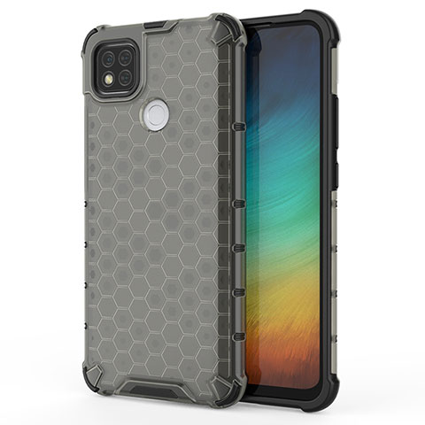 Custodia Silicone Trasparente Laterale 360 Gradi Cover AM1 per Xiaomi Redmi 9 Activ Nero