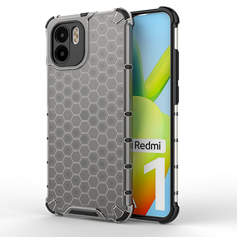 Custodia Silicone Trasparente Laterale 360 Gradi Cover AM1 per Xiaomi Redmi A1 Nero