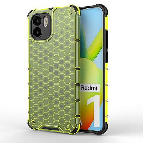 Custodia Silicone Trasparente Laterale 360 Gradi Cover AM1 per Xiaomi Redmi A2 Plus Verde