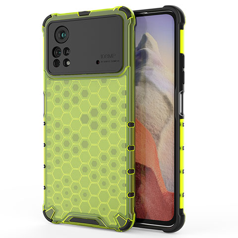 Custodia Silicone Trasparente Laterale 360 Gradi Cover AM1 per Xiaomi Redmi Note 11E Pro 5G Verde