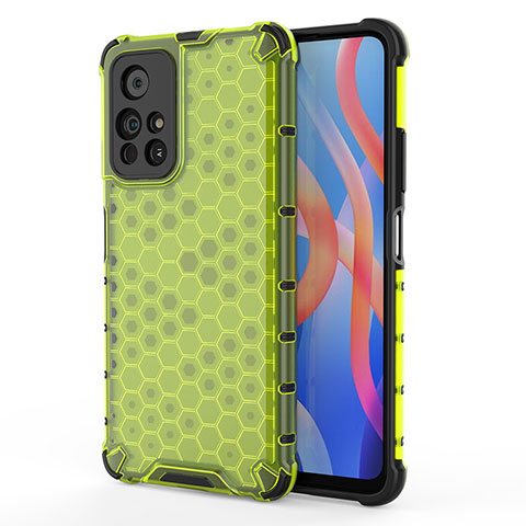 Custodia Silicone Trasparente Laterale 360 Gradi Cover AM1 per Xiaomi Redmi Note 11S 5G Verde