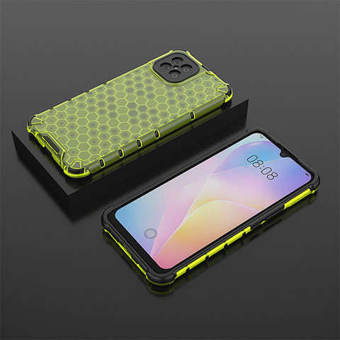 Custodia Silicone Trasparente Laterale 360 Gradi Cover AM2 per Huawei Nova 8 SE 4G Verde